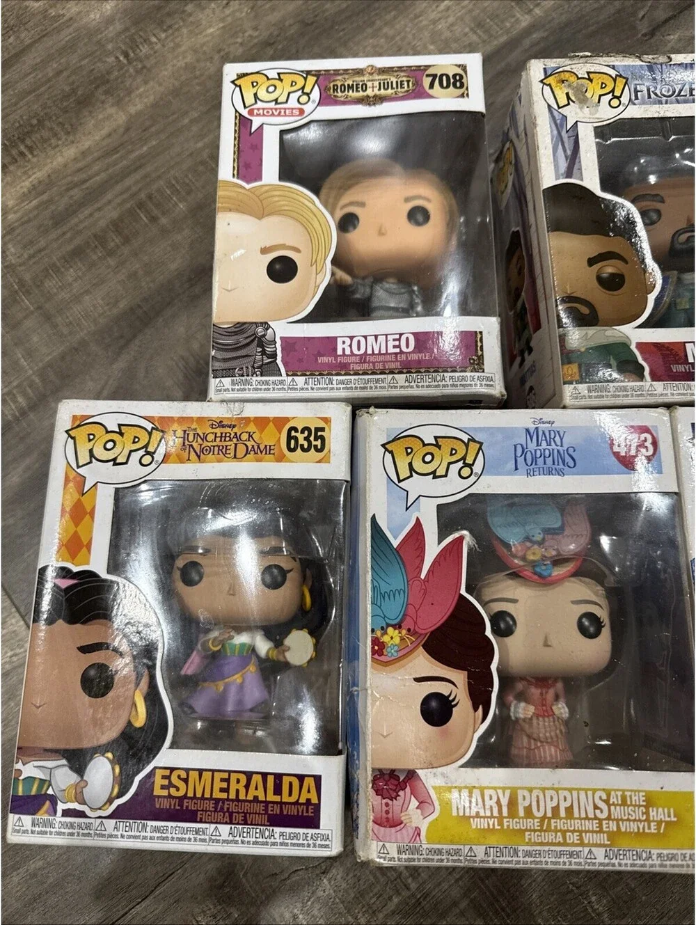 **5-LOT**  Funko Pops - Children’s Movie Themed